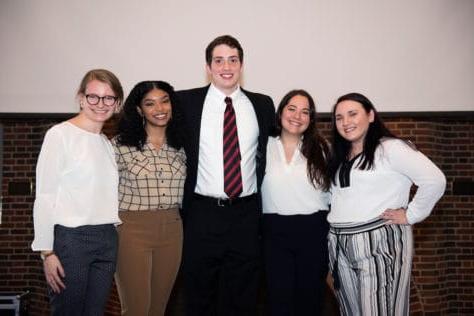 The Washington Fellows presents TomTalks in the Allen Ballroom of the Rossin Campus Center during the second annual Symposium on Democracy on Presidents Day at Washington & Jefferson College, February 18, 2019.